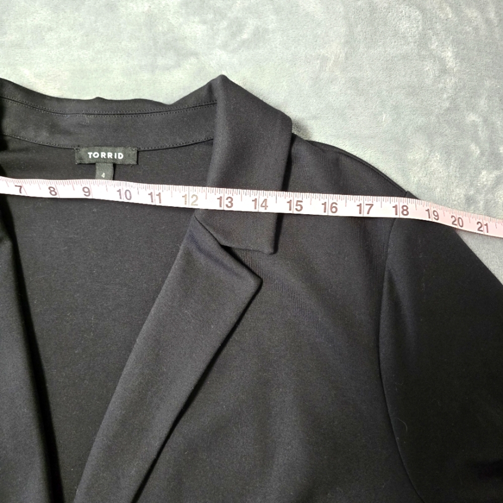 Torrid Black Long Jacket Womens Plus Size 4X Capsule Wardrobe Minimalist - Picture 9 of 14